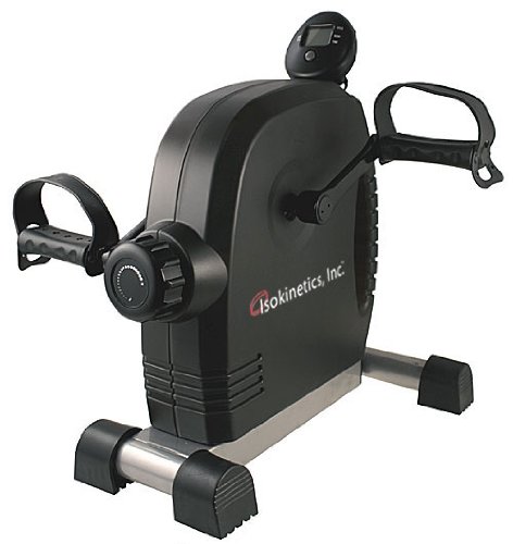 Isokinetics Inc. Brand Magnetic Pedal Exerciser - Black - With Anti-Slip Strips