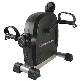 Isokinetics Inc. Brand Magnetic Pedal Exerciser - Black - With Anti-Slip Strips