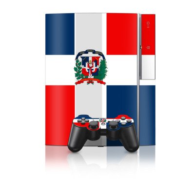 Dominican Republic Flag Design Protector Skin Decal Sticker for PS3 Playstation 3 Body Console