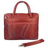 14 inch Pink Stylin Twine Quad Compartment Laptop Notebook Shoulder Messenger Bag / Carry Case / Briefcase for Macbook, Acer, Dell, HP, Lenovo, Sony