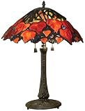 Review Quoizel TF6133VB / Quoizel Maple Leaf Tiffany 2 Light Table Lamp