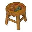 Handmade Rooster Design Stool