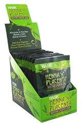 Hask Packettes Henna N' Placenta with Olive Oil Treatment 2oz. (12 Included)