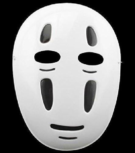 Kaonashi cosplay mask set mask Halloween Halloween disguise cosplay or without your face without selectable 1, 3, 5 Sen and Chihiro's spirited costume costumes for fancy dress Halloween party toy costume Disney provisional instrumentation Halloween Halloween Costume OFHBA1-14015 (white/black, 5 pieces)