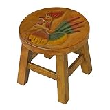 Handmade Rooster Design Stool