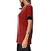 Sarin Mathews Women's Casual Round Neck Loose Fit Short Sleeve T-Shirt Blouse Tops Burgundy L