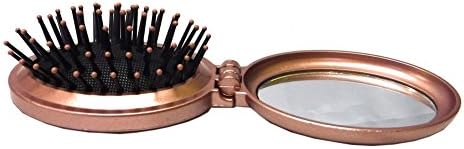 Dura Kleen Compact Flip Hairbrush &amp; Mirror 1195 Colors May Vary Sold Per 6 Flip Hairbrushes