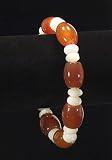 Carnelian Mother of Pearl Bracelet Stone Rock Jewelry