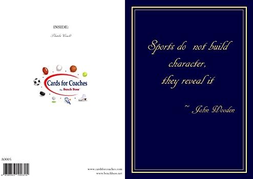 Cards for Coaches Thank you Cards for Coaches. Don't Forget to Thank the Coach. Perfect Appreciation Cards to say Thanks to that special coach. Cards For Coaches is here to help you appreciate and thank the coaches in yours and your children's lives. Cards for Coaches are available in the following Sports: Baseball / Basketball / Cheerleading / Dance / Football / Generic / Golf / Hockey / Soccer / Swimming / Tennis. Please Choose Your Sport Below From the Drop Down Menu that says SIZE.