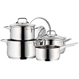 WMF 730076380 Kochtopf-Set Collier 4-teilig