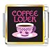 Coffee Lover Food Italian Charms Bracelet Link