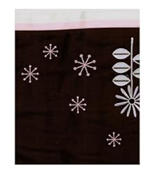 Lambs and Ivy Flower Power Pleated Crib Dust Ruffle