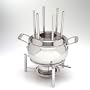 All-Clad Stainless Fondue Pot with forks
