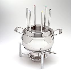 All-Clad Stainless Fondue Pot with forks