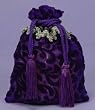 Beautiful 5 x 7 Purple Burnout Velvet Gift Bag