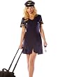 Sexy Flight Attendant Costume Dress Mile High Club Matching Hat Included