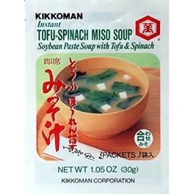 Kikkoman - Instant Tofu-Spinach Miso Soup Mix