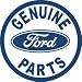 Genuine Ford Parts Round Tin Sign