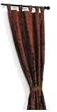 Park B. Smith Grand Baroque Tab Top Curtain Panel, Moroccan Red