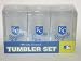 KANSAS CITY ROYALS Team Logo Acrylic FROSTED TUMBLER CUPS (Set of 3)