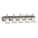 Golden Lighting 5221-5 CH 36-Inch W by 9-Inch H by 8-Inch E Brookfield Five Light Vanity, Chrome Finish