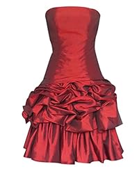 Off the Shoulder Sleeveless Short  Chiffon Evening Dress/Bridesmaid Dress/Prom Dress  With Ruffles