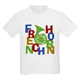 French Horn Music Kids Light T-Shirt by CafePress
