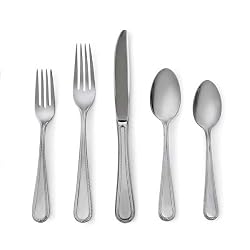 Lenox Swedish Lodge Stainless-Steel 5-Piece Place Setting, Service for 1