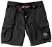 Cargo Shorts | Camo Shorts - Ultra Force Black Vintage Paratrooper Cargo Shorts, XX-Large