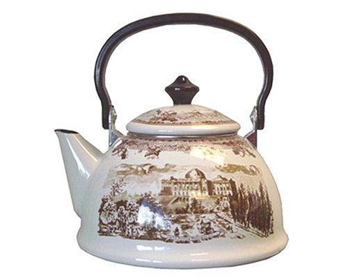 Johnson Brothers Historic America Enamel-on-Steel Personal Tea Kettle Johnson Brothers Historic America Enamel-on-Steel Personal Tea Kettle
