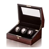 Orbita Siena 3 Watch Programmable Winder In Maple Burl