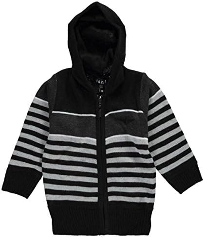 Faze 1 Baby Boys' "Stripe Star" Hoodie - black, 24 months
