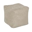 Stone Cube Tuffet Urban Suede By Elite Furniture