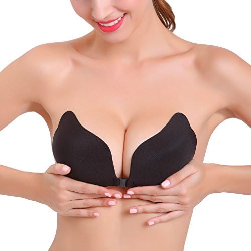 Feeto Invisible Push Up Bra Wings Strapless Self Adhesive Brassiere Breast Pads