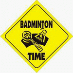 BADMINTON TIME 11 oz. White Mug