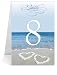 Wedding Table Number Cards - Never Blue Hearts #1 Thru #15