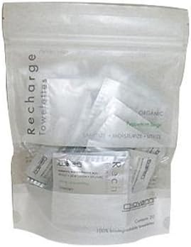 New - Giovanni Recharge Towelettes Peppermint Surge - 20 Towelettes