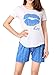 VENTELAN Women's Short Sleeve Pajama Sets Sweet Kisses Printed Summer Sleepwear