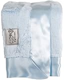 Little Giraffe Luxe Blanky, 14" X 14", Blue