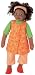 Sigikid 26792 - Gena Genius Spielpuppe Kleid orange