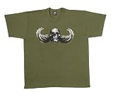 SKULL WING - Olive T-shirt