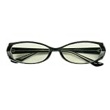 シャープなセルフレーム サングラス 伊達メガネ sunglass1 (ブラック)