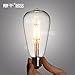 Injuicy Lighting Energy Saving ST64 Loft 4W LED Decorative Vintage Edison Light Bulb Squirrel Cage E27 AC110v-220V Edison Teardrop Vintage Lamp