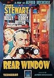 Alfred Hitchcock Rear Window James Stewart Grace Kelly Huge Vintage PAPER Movie Poster Measures 40 x 27 Inches (100 x 70 cm ) approx
