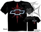 Size Large, Pinstripe Chevy Bowtie Emblem, Auto Brand T Shirt, New, Ships within 24 hours