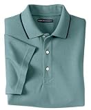 Port Authority Signature - Zephyr Mesh Sport Shirt with Tipping Stripe Seafoam/Navy-2XL