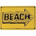 "Beach" Aluminum Sign