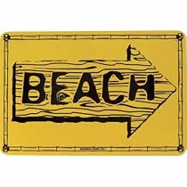 "Beach" Aluminum Sign