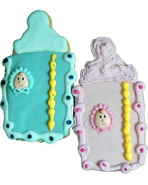 Beautiful Cookies Organic Party Favors-Baby Bottles Organic Cookies Cookies, 10 Cookies by Beautiful Cookies