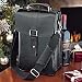 Black Leather 2 Bottle Wine Tote